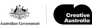 Creative Australia and Aus Government logo